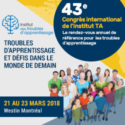43e Congrès international de l'institut TA | Montréal: 21-23 mars 2018