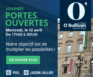 Collège O'Sullivan | Un enseignement de qualité depuis 1916 !