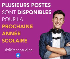 Venez travailler en français en Alberta | Conseil scolaire FrancoSud