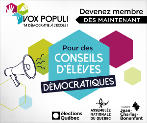 Vox populi : Ta démocratie à l'école | Devenez membre dès maintenant »