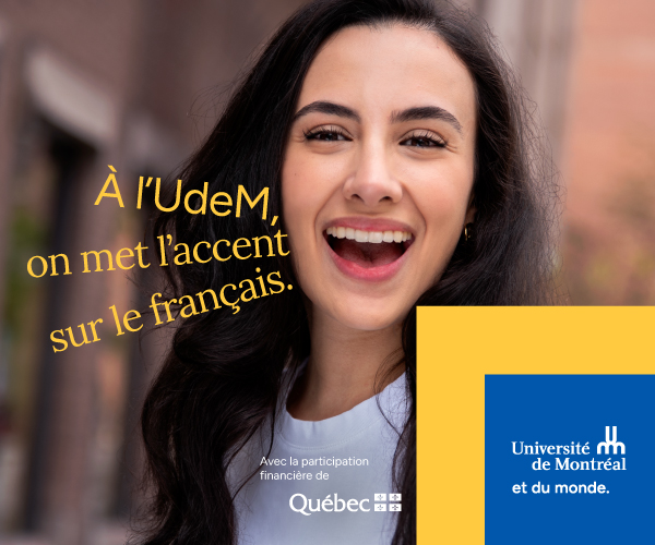 À l'Université de Montréal, on met l'accent sur le français !