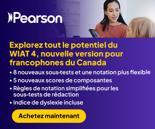 Explorez la 4e édition du Test de rendement individuel de Wechsler