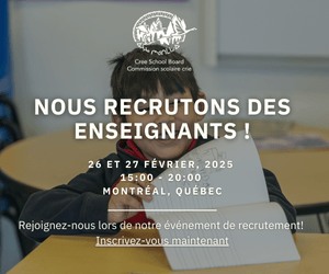 Nous recrutons des enseignants ! 26-27 février 2025 | Inscrivez-vous !