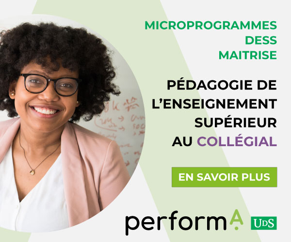 Inscription en cours : Programmes en pédagogie au collégial Performa