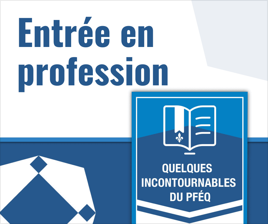 Les essentiels du CADRE21 pour l'entrée en profession