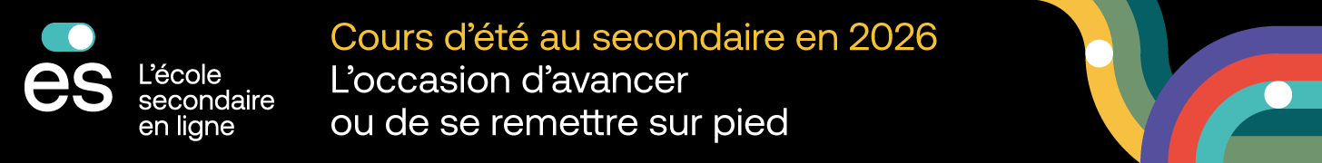 Cours d'été 2026 : L'occasion d'avancer ou de se remettre sur pied