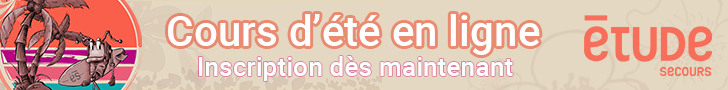 Cours d'été en ligne - Inscription dès le 1er mai | ÉtudeSecours